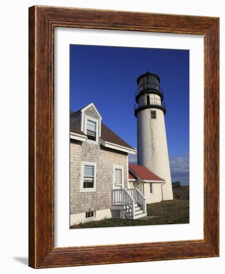 Cape Cod Highland Lighthouse, Highland Light, Cape Cod, North Truro, Massachusetts, New England, Un-Wendy Connett-Framed Photographic Print