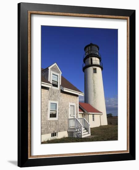 Cape Cod Highland Lighthouse, Highland Light, Cape Cod, North Truro, Massachusetts, New England, Un-Wendy Connett-Framed Photographic Print