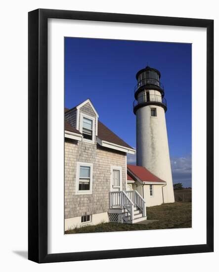 Cape Cod Highland Lighthouse, Highland Light, Cape Cod, North Truro, Massachusetts, New England, Un-Wendy Connett-Framed Photographic Print