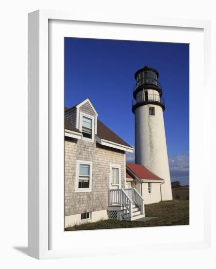 Cape Cod Highland Lighthouse, Highland Light, Cape Cod, North Truro, Massachusetts, New England, Un-Wendy Connett-Framed Photographic Print