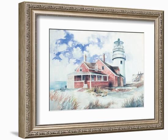 Cape Cod Light House-Gregory Gorham-Framed Art Print