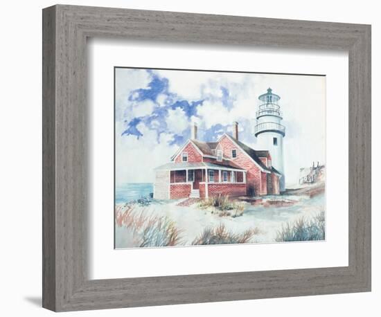 Cape Cod Light House-Gregory Gorham-Framed Art Print