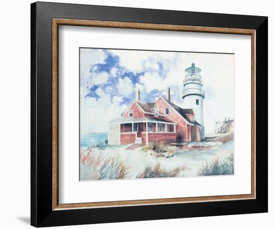 Cape Cod Light House-Gregory Gorham-Framed Art Print