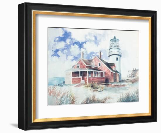 Cape Cod Light House-Gregory Gorham-Framed Art Print