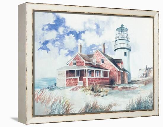 Cape Cod Light House-Gregory Gorham-Framed Stretched Canvas