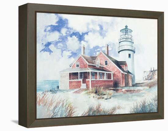 Cape Cod Light House-Gregory Gorham-Framed Stretched Canvas