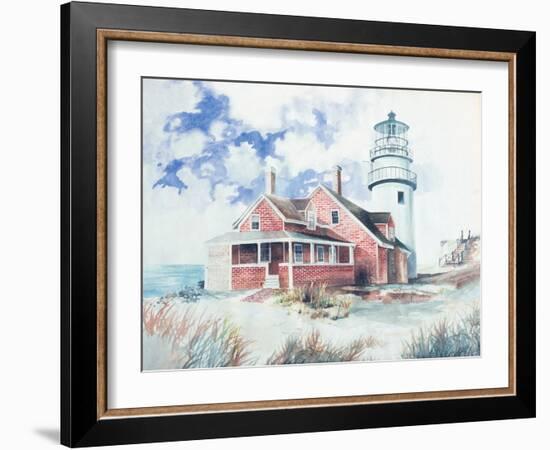 Cape Cod Light House-Gregory Gorham-Framed Art Print