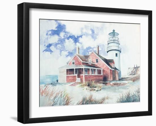 Cape Cod Light House-Gregory Gorham-Framed Art Print