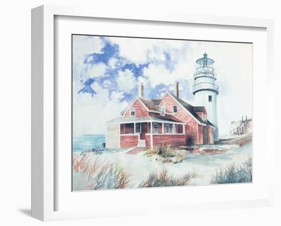 Cape Cod Light House-Gregory Gorham-Framed Art Print