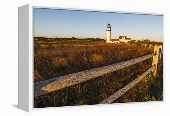 Cape Cod Lighthouse, A.K.A. Highland Light, in the Cape Cod National Seashore. Truro Massachusetts-Jerry and Marcy Monkman-Framed Premier Image Canvas