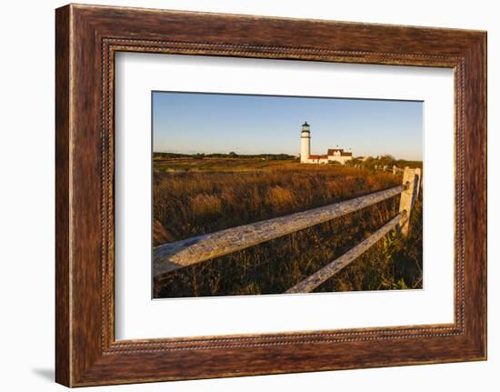 Cape Cod Lighthouse, A.K.A. Highland Light, in the Cape Cod National Seashore. Truro Massachusetts-Jerry and Marcy Monkman-Framed Photographic Print