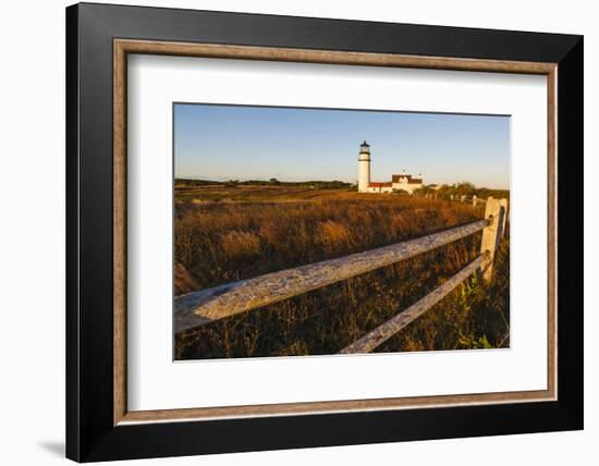 Cape Cod Lighthouse, A.K.A. Highland Light, in the Cape Cod National Seashore. Truro Massachusetts-Jerry and Marcy Monkman-Framed Photographic Print