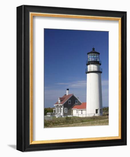 Cape Cod Lighthouse, Truro, Cape Cod, Massachusetts, USA-Walter Bibikow-Framed Photographic Print