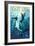 Cape Cod, Massachusetts - Great White Shark-Lantern Press-Framed Art Print