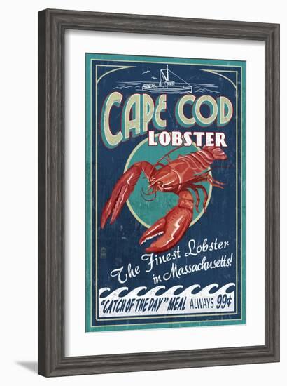 Cape Cod, Massachusetts - Lobster-Lantern Press-Framed Art Print