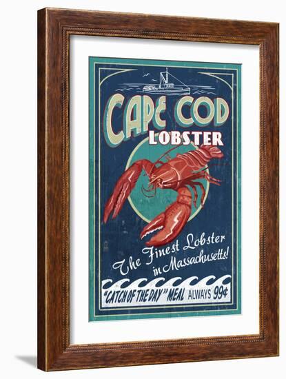 Cape Cod, Massachusetts - Lobster-Lantern Press-Framed Art Print