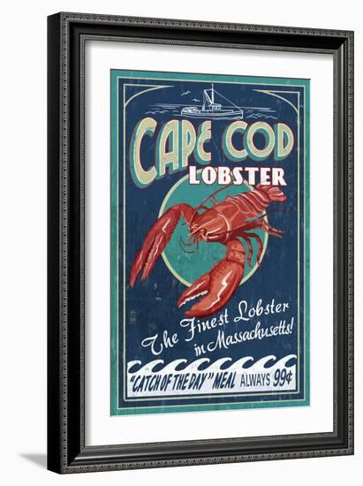 Cape Cod, Massachusetts - Lobster-Lantern Press-Framed Art Print