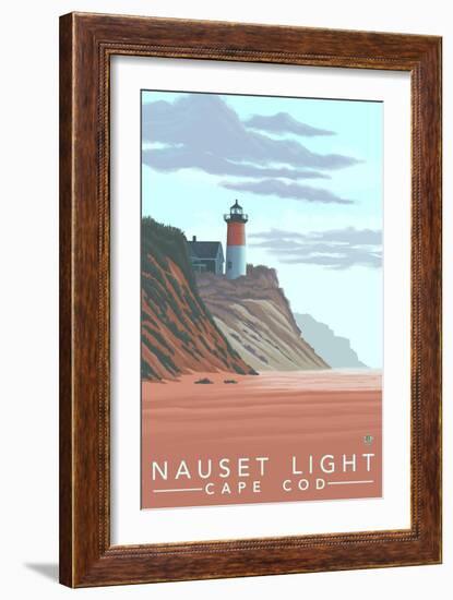 Cape Cod, Massachusetts, Nauset Lighthouse-Lantern Press-Framed Art Print