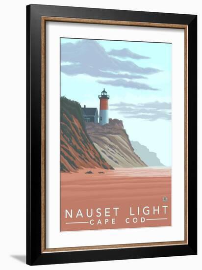 Cape Cod, Massachusetts, Nauset Lighthouse-Lantern Press-Framed Art Print