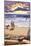 Cape Cod, Massachusetts - Sunset and Beach-Lantern Press-Mounted Art Print