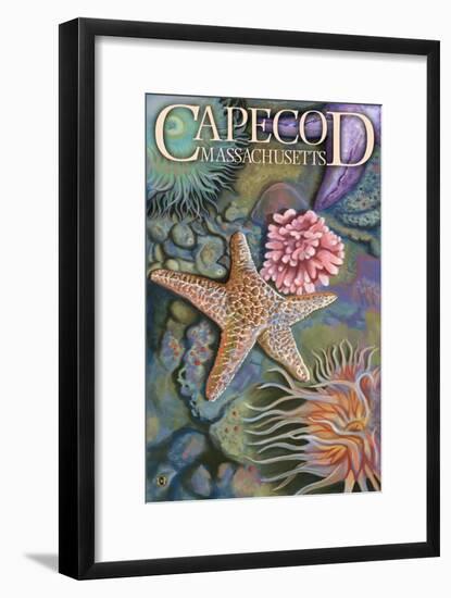 Cape Cod, Massachusetts - Tidepool-Lantern Press-Framed Art Print