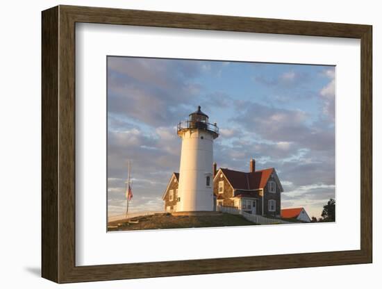 Cape Cod, Nobska Lighthouse on the coast of Massachusetts, near Woods Hole-Greg Probst-Framed Photographic Print