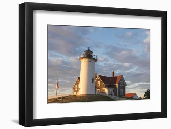 Cape Cod, Nobska Lighthouse on the coast of Massachusetts, near Woods Hole-Greg Probst-Framed Photographic Print
