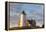 Cape Cod, Nobska Lighthouse on the coast of Massachusetts, near Woods Hole-Greg Probst-Framed Premier Image Canvas