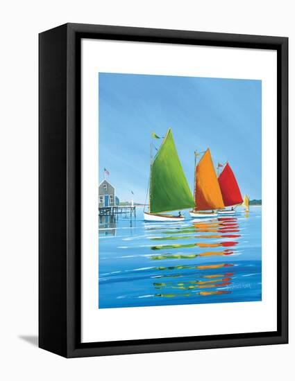 Cape Cod Sail-Sally Caldwell Fisher-Framed Stretched Canvas