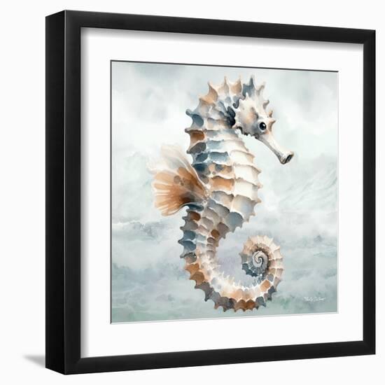 Cape Cod Seahorse-Nicole DeCamp-Framed Art Print