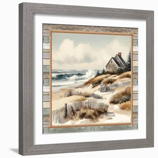 Cape Cod Shoreline-Nicole DeCamp-Framed Art Print