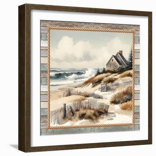 Cape Cod Shoreline-Nicole DeCamp-Framed Art Print