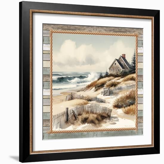 Cape Cod Shoreline-Nicole DeCamp-Framed Art Print