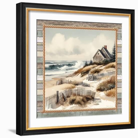 Cape Cod Shoreline-Nicole DeCamp-Framed Art Print