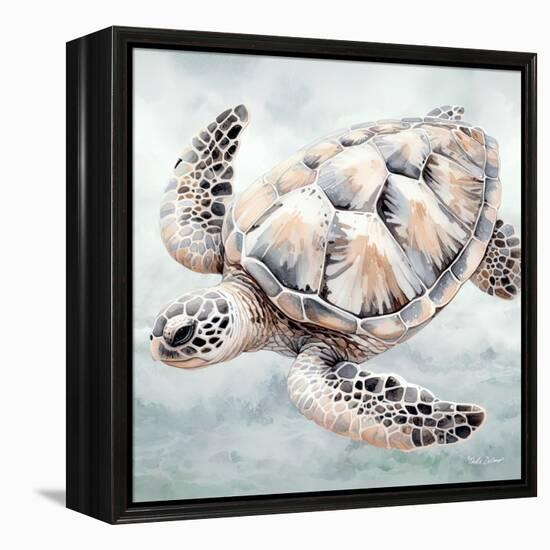 Cape Cod Turtle-Nicole DeCamp-Framed Stretched Canvas