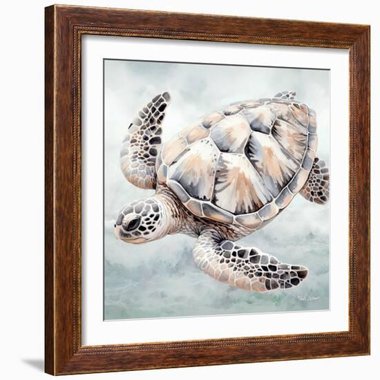 Cape Cod Turtle-Nicole DeCamp-Framed Art Print