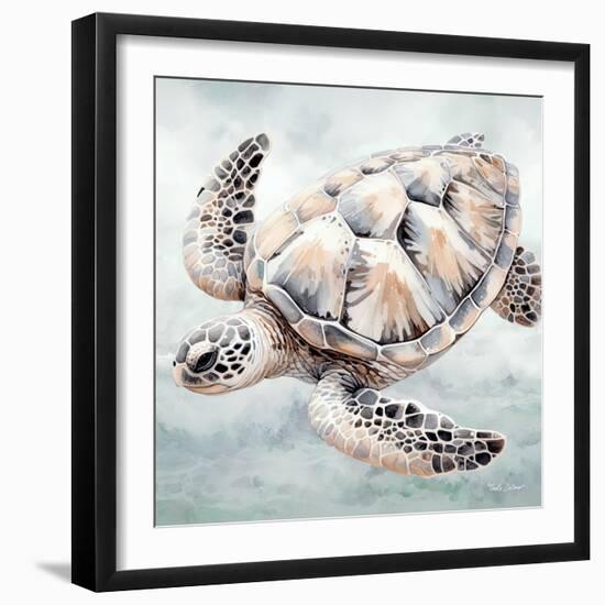 Cape Cod Turtle-Nicole DeCamp-Framed Art Print