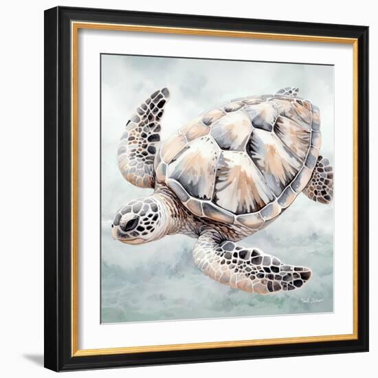 Cape Cod Turtle-Nicole DeCamp-Framed Art Print