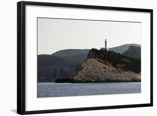 Cape Dhoukatou Lighthouse, Greece-George Oze-Framed Photographic Print