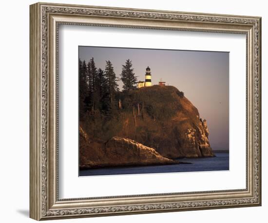 Cape Disappointment Lighthouse, Lewis and Clark Trail, Illwaco, Washington, USA-Connie Ricca-Framed Photographic Print