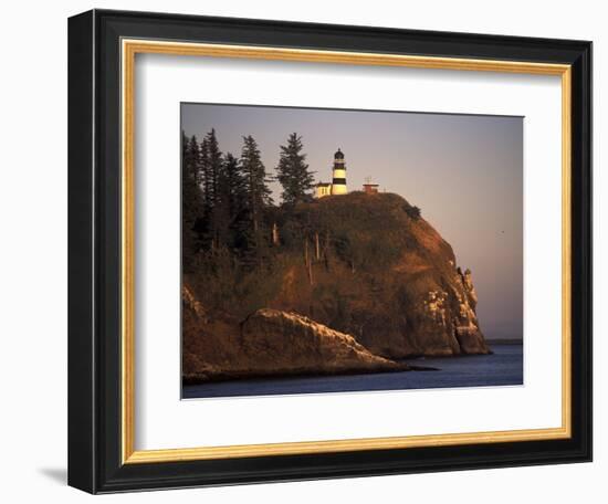 Cape Disappointment Lighthouse, Lewis and Clark Trail, Illwaco, Washington, USA-Connie Ricca-Framed Photographic Print