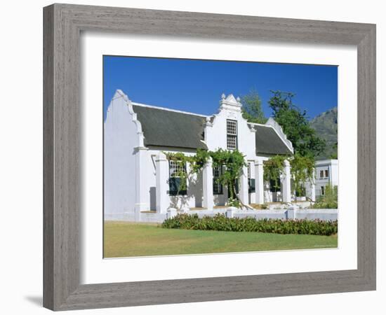 Cape Dutch Architecture, Early 19th C. Stellenbosch, South Africa-Fraser Hall-Framed Photographic Print