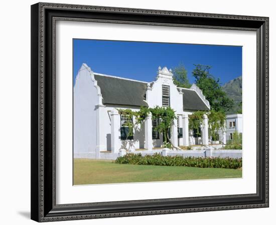 Cape Dutch Architecture, Early 19th C. Stellenbosch, South Africa-Fraser Hall-Framed Photographic Print