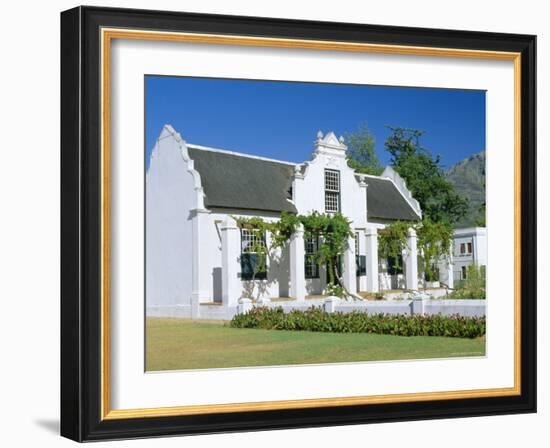 Cape Dutch Architecture, Early 19th C. Stellenbosch, South Africa-Fraser Hall-Framed Photographic Print