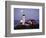 Cape Elizabeth Lighthouse with Full Moon, Portland, Maine, USA-Walter Bibikow-Framed Photographic Print