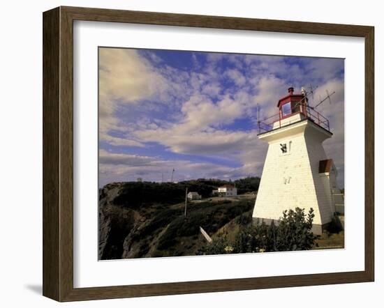 Cape Enrage Lighthouse, New Brunswick, Canada-Walter Bibikow-Framed Photographic Print