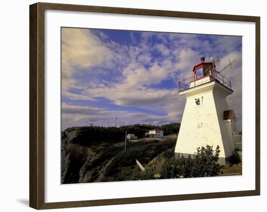 Cape Enrage Lighthouse, New Brunswick, Canada-Walter Bibikow-Framed Photographic Print