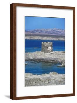 Cape Falcone Tower or Pelosa Tower, Sardinia, Italy-null-Framed Photographic Print