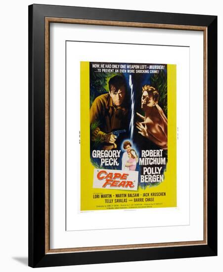 Cape Fear, Gregory Peck, Polly Bergen, Lori Martin, Robert Mitchum, 1962-null-Framed Art Print