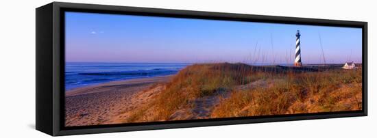 Cape Hatteras Lighthouse on the coast, Hatteras Island, Outer Banks, Buxton, North Carolina, USA-null-Framed Premier Image Canvas